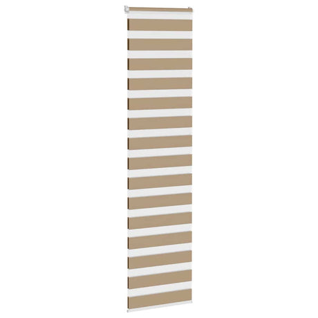 VidaXL zebragardin 60x200 cm stofbredde 55,9 cm polyester sandbrun