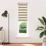 VidaXL zebragardin 65x200 cm stofbredde 60,9 cm polyester sandbrun