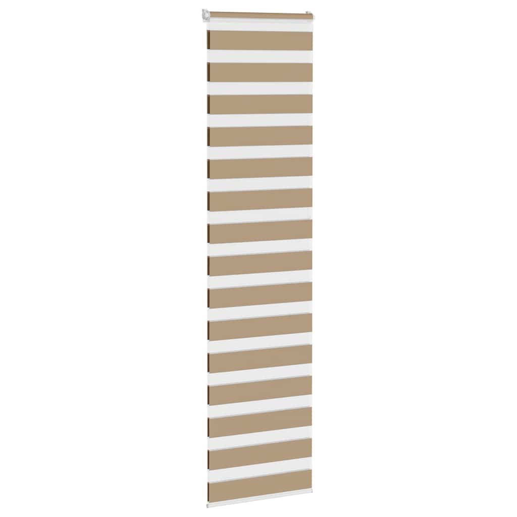 VidaXL zebragardin 65x200 cm stofbredde 60,9 cm polyester sandbrun