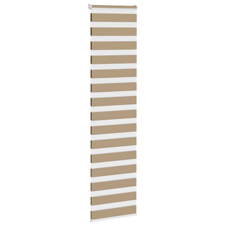 VidaXL zebragardin 65x200 cm stofbredde 60,9 cm polyester sandbrun