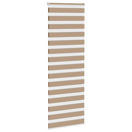 VidaXL zebragardin 75x200 cm stofbredde 70,9 cm polyester sandbrun