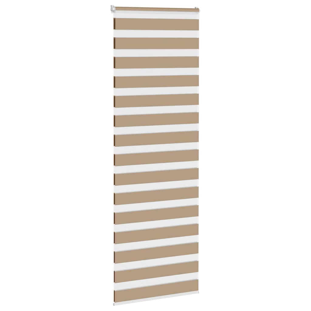 VidaXL zebragardin 80x200 cm stofbredde 75,9 cm polyester sandbrun
