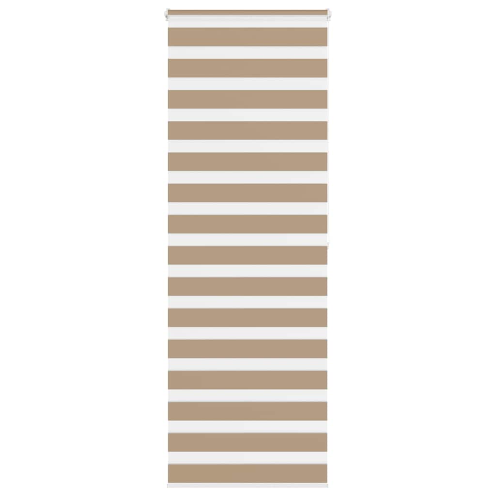 VidaXL zebragardin 90x200 cm stofbredde 85,9 cm polyester sandbrun