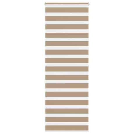 VidaXL zebragardin 90x200 cm stofbredde 85,9 cm polyester sandbrun