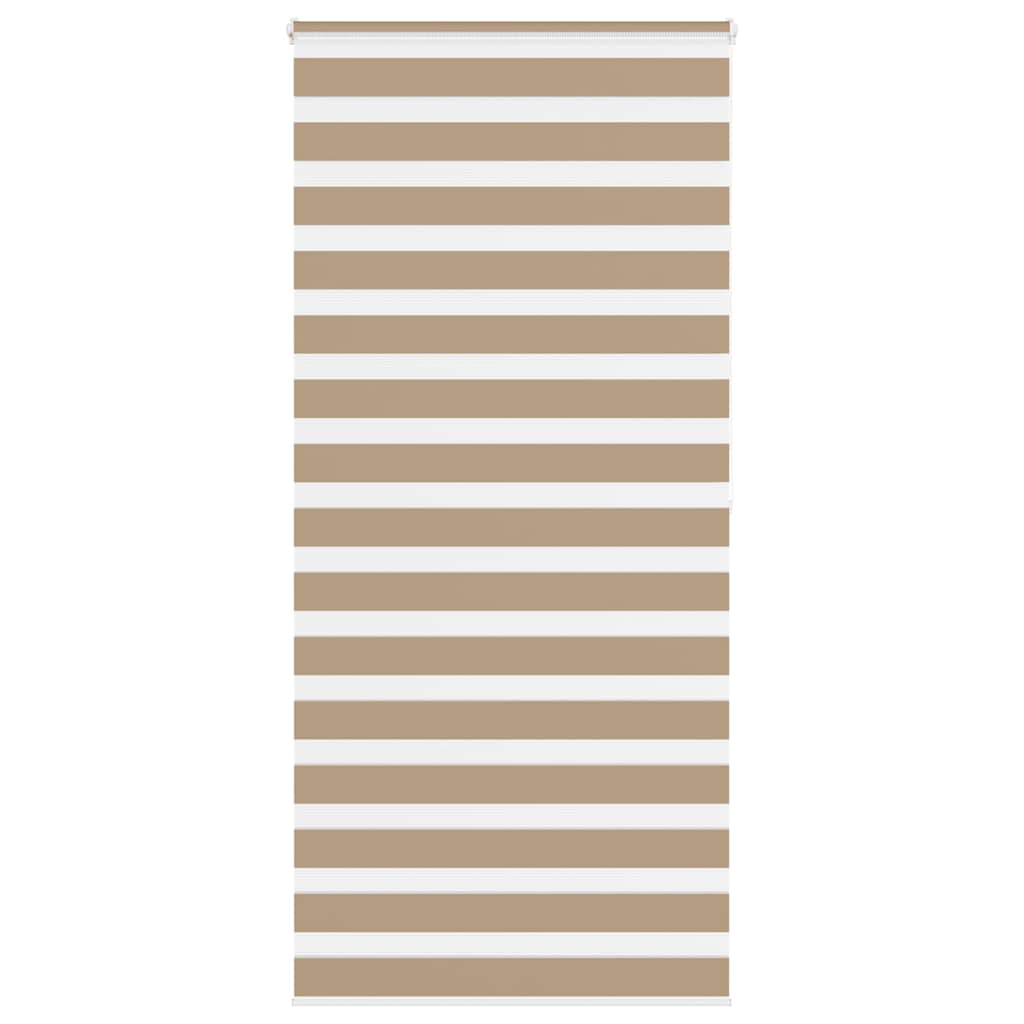 VidaXL zebragardin 95x200 cm stofbredde 90,9 cm polyester sandbrun