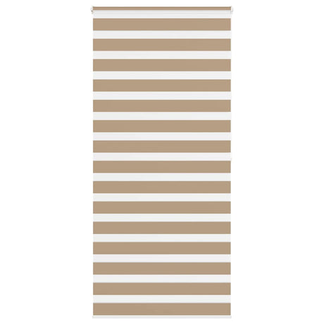 VidaXL zebragardin 95x200 cm stofbredde 90,9 cm polyester sandbrun