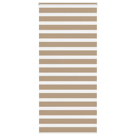 VidaXL zebragardin 110x200 cm stofbredde 105,9 cm polyester sandbrun