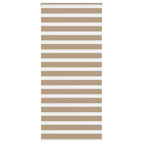 VidaXL zebragardin 115x200 cm stofbredde 110,9 cm polyester sandbrun