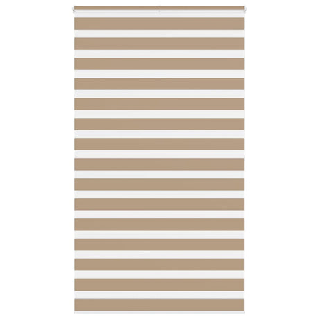 VidaXL zebragardin 120x200 cm stofbredde 115,9 cm polyester sandbrun