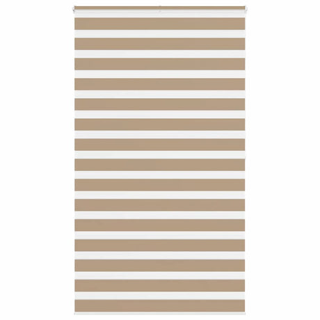 VidaXL zebragardin 125x200 cm stofbredde 120,9 cm polyester sandbrun