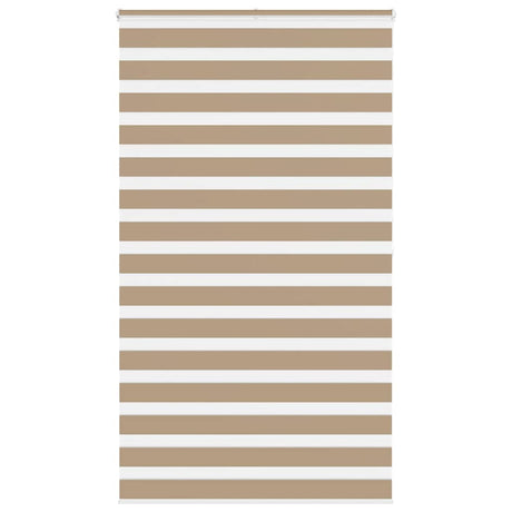 VidaXL zebragardin 130x200 cm stofbredde 125,9 cm polyester sandbrun