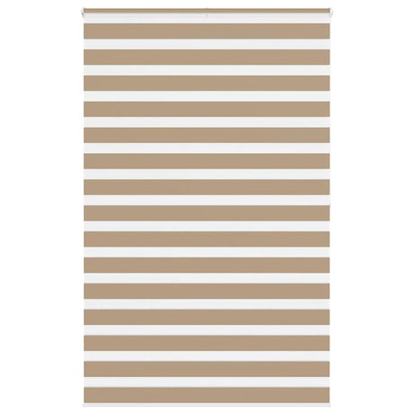 VidaXL zebragardin 140x200 cm stofbredde 135,9 cm polyester sandbrun