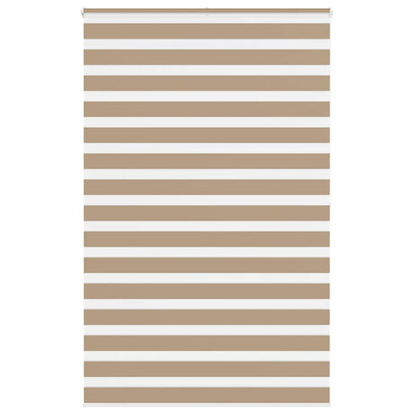VidaXL zebragardin 145x200 cm stofbredde 140,9 cm polyester sandbrun