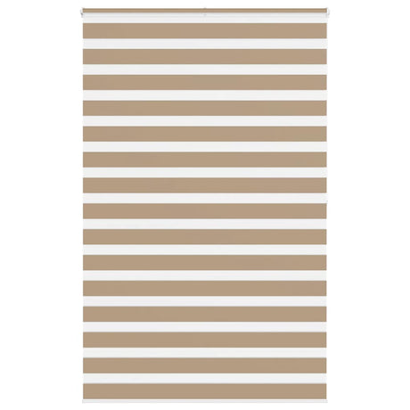VidaXL zebragardin 150x200 cm stofbredde 145,9 cm polyester sandbrun