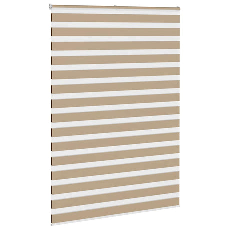 VidaXL zebragardin 155x200 cm stofbredde 150,9 cm polyester sandbrun