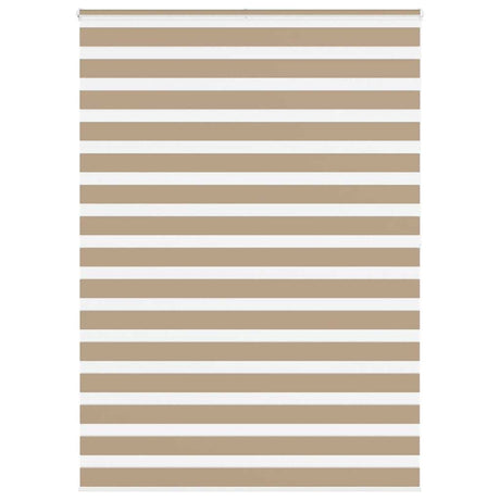 VidaXL zebra blind 165x200 cm fabric width 160.9 cm polyester sand brown