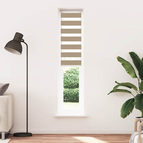 VidaXL zebragardin 45x230 cm stofbredde 40,9 cm polyester sandbrun