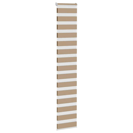 VidaXL zebragardin 45x230 cm stofbredde 40,9 cm polyester sandbrun