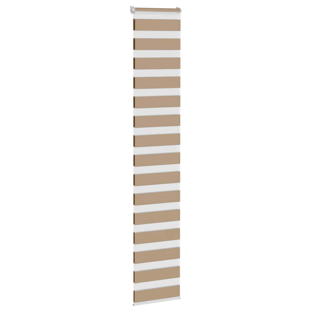 VidaXL zebragardin 50x230 cm stofbredde 55,9 cm polyester sandbrun