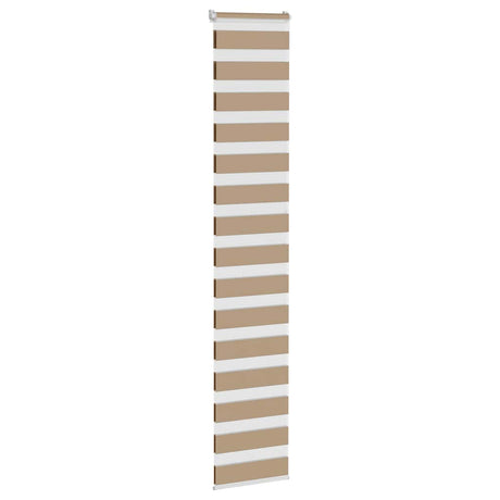 VidaXL zebragardin 50x230 cm stofbredde 55,9 cm polyester sandbrun