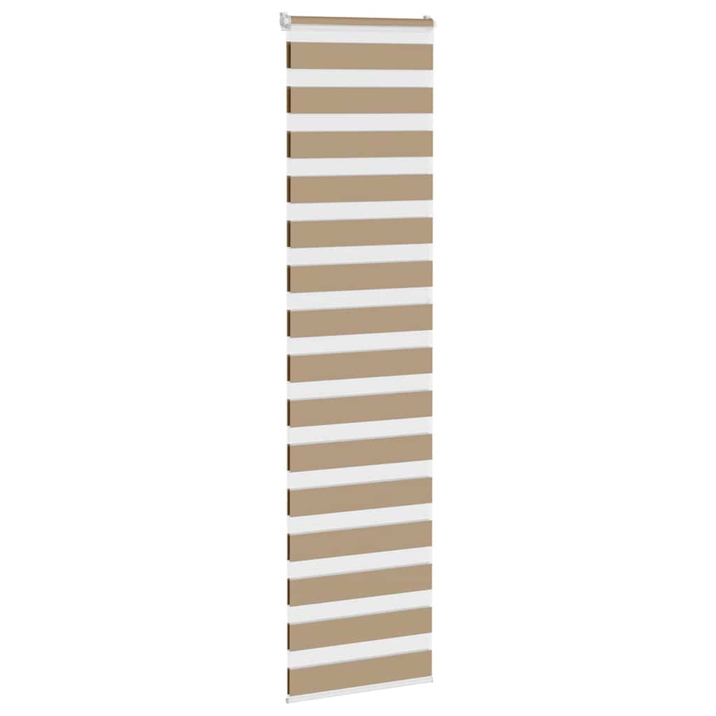 VidaXL zebragardin 55x230 cm stofbredde 50,9 cm polyester sandbrun