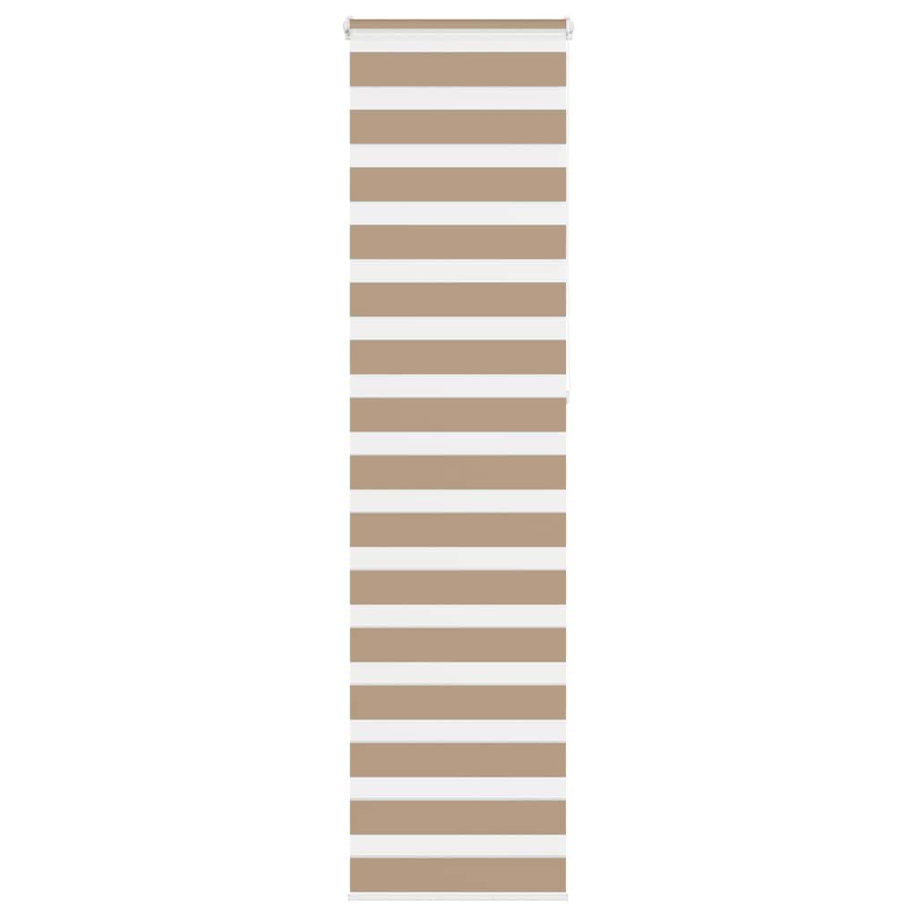 VidaXL zebragardin 60x230 cm stofbredde 55,9 cm polyester sandbrun