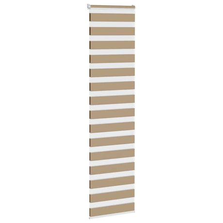 VidaXL zebragardin 60x230 cm stofbredde 55,9 cm polyester sandbrun
