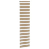 VidaXL zebragardin 65x230 cm stofbredde 60,9 cm polyester sandbrun