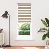 VidaXL zebragardin 75x230 cm stofbredde 70,9 cm polyester sandbrun