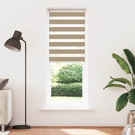 VidaXL zebragardin 75x230 cm stofbredde 70,9 cm polyester sandbrun