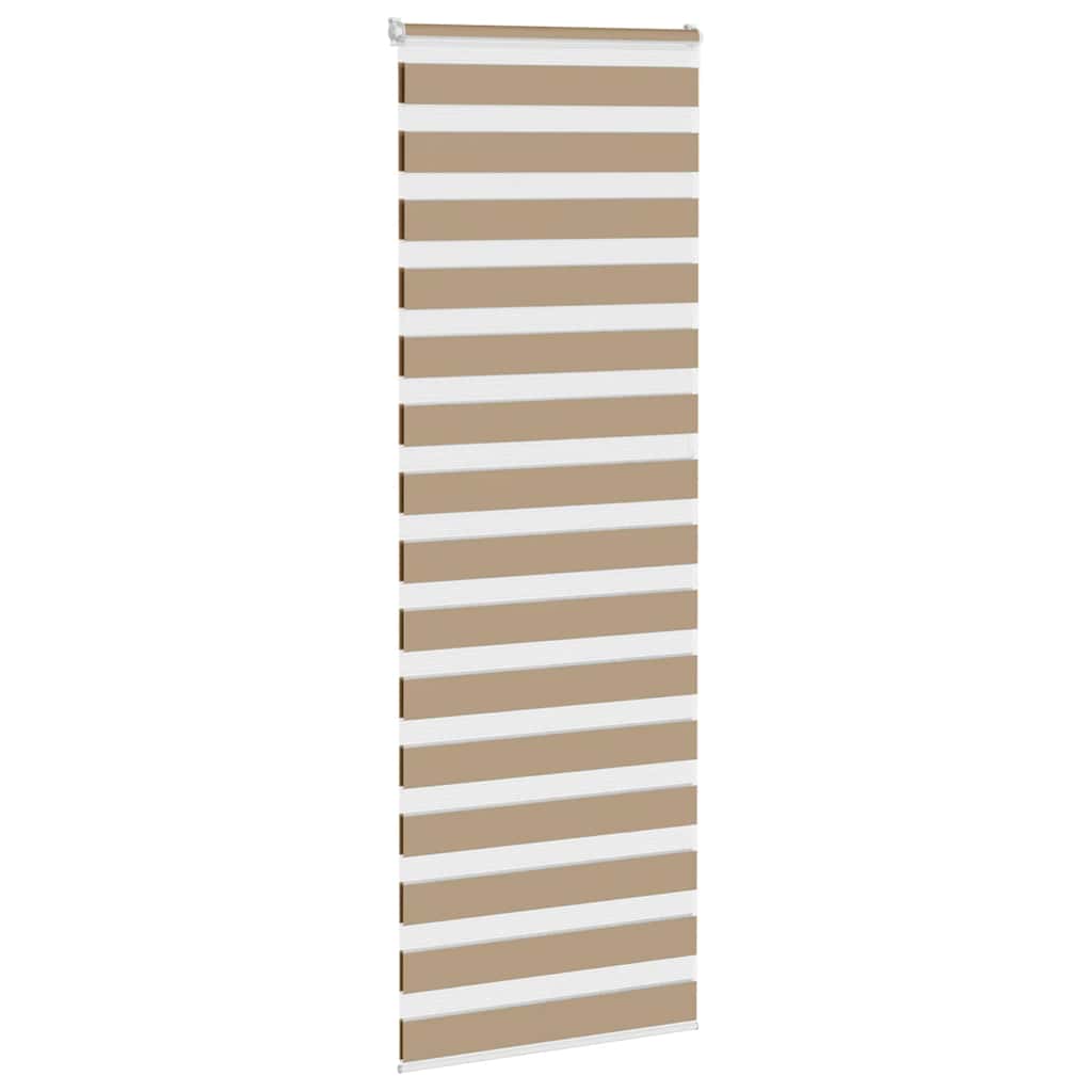 VidaXL zebragardin 85x230 cm stofbredde 80,9 cm polyester sandbrun