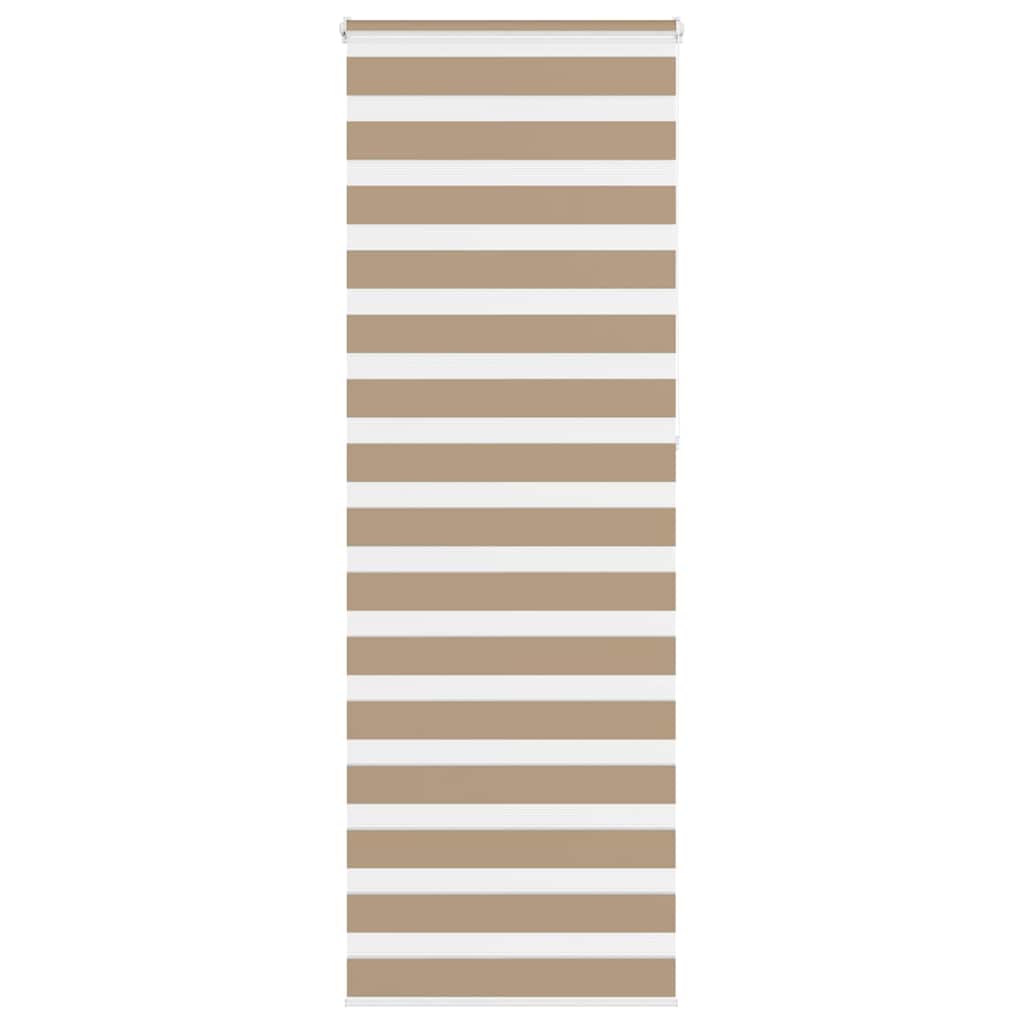 VidaXL zebragardin 90x230 cm stofbredde 85,9 cm polyester sandbrun