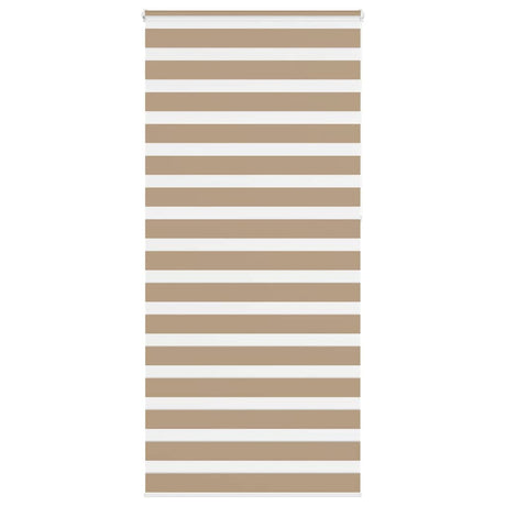 VidaXL zebragardin 105x230 cm stofbredde 100,9 cm polyester sandbrun