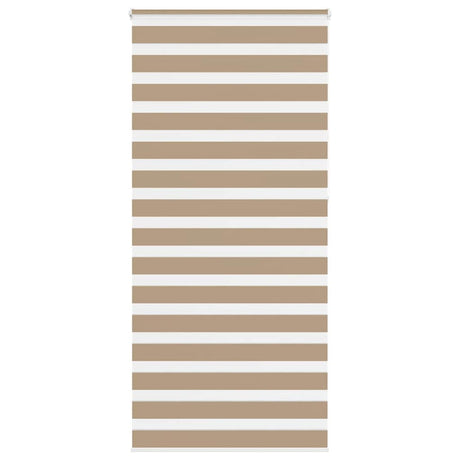 VidaXL zebragardin 110x230 cm stofbredde 105,9 cm polyester sandbrun