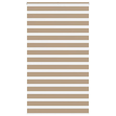 VidaXL zebragardin 125x230 cm stofbredde 120,9 cm polyester sandbrun