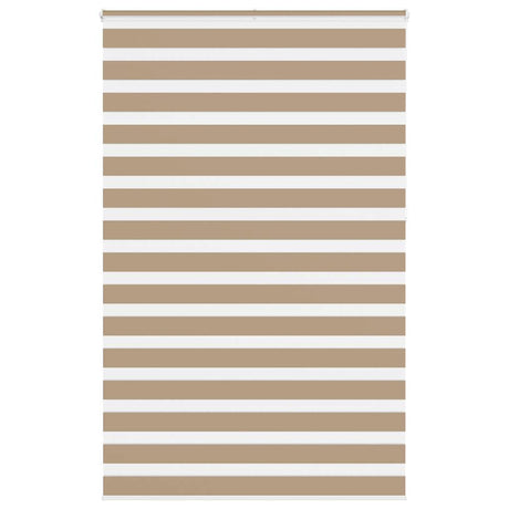 VidaXL zebragardin 140x230 cm stofbredde 135,9 cm polyester sandbrun