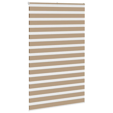 VidaXL zebragardin 140x230 cm stofbredde 135,9 cm polyester sandbrun