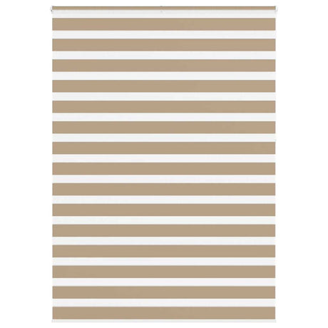VidaXL zebragardin 160x230 cm stofbredde 155,9 cm polyester sandbrun