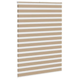 VidaXL zebragardin 160x230 cm stofbredde 155,9 cm polyester sandbrun