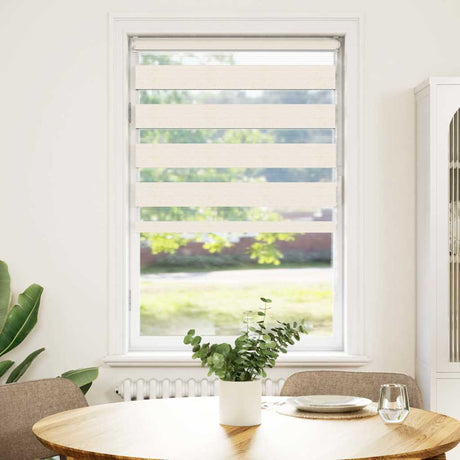 VidaXL zebra rullegardin 75x100 cm stof bredde 70,9 cm marmor beige