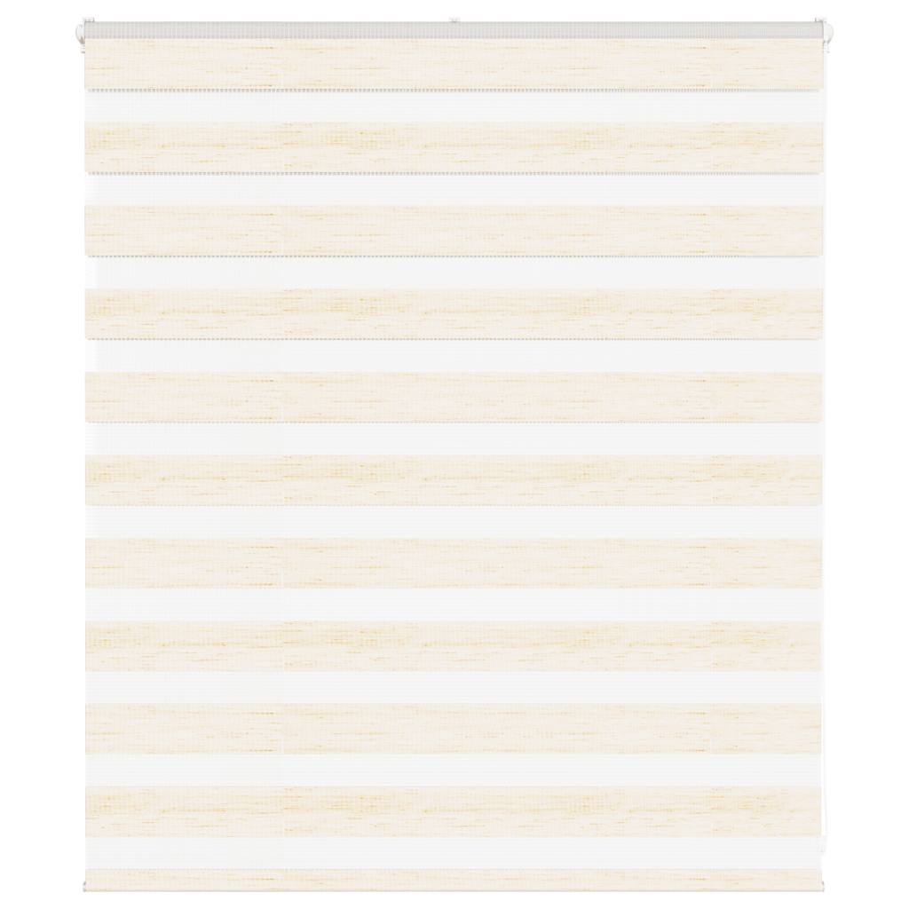 VidaXL zebra rullegardin 125x100 cm stof bredde 120,9 cm marmor beige