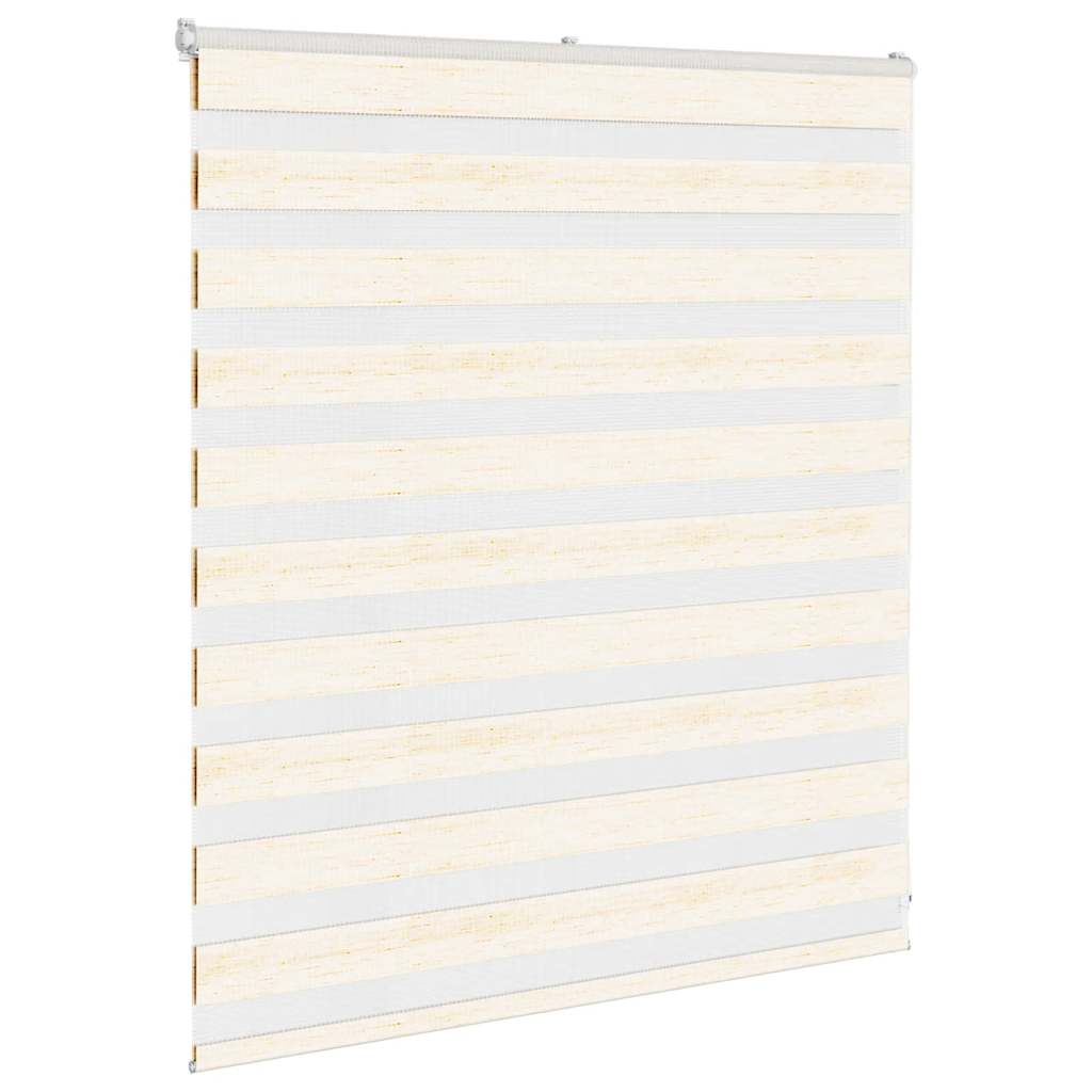 VidaXL zebra rullegardin 125x100 cm stof bredde 120,9 cm marmor beige