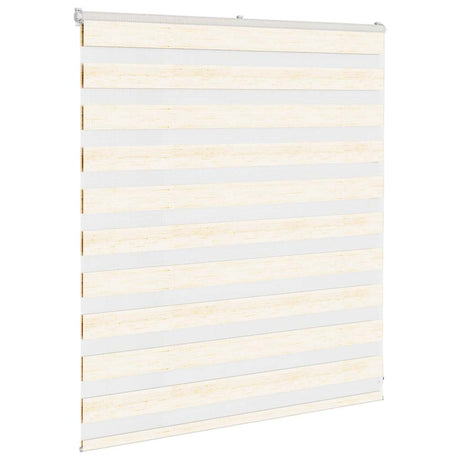Vidaxx zebra rullegardin 135x100 cm stofbredde 130,9 cm marmor beige