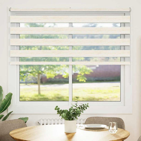 Vidaxx zebra rullegardin 160x100 cm stof bredde 155,9 cm marmor beige