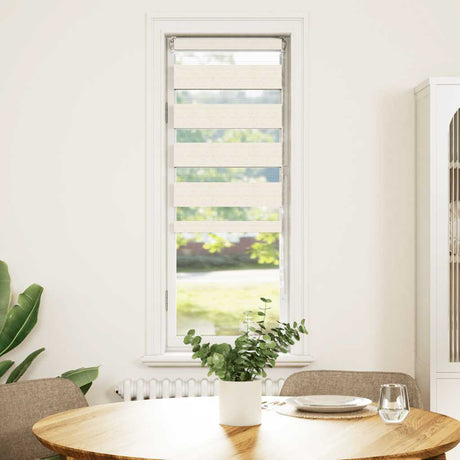 VidaXL zebragardin 45x150 cm stofbredde 40,9 cm polyester marmor beige
