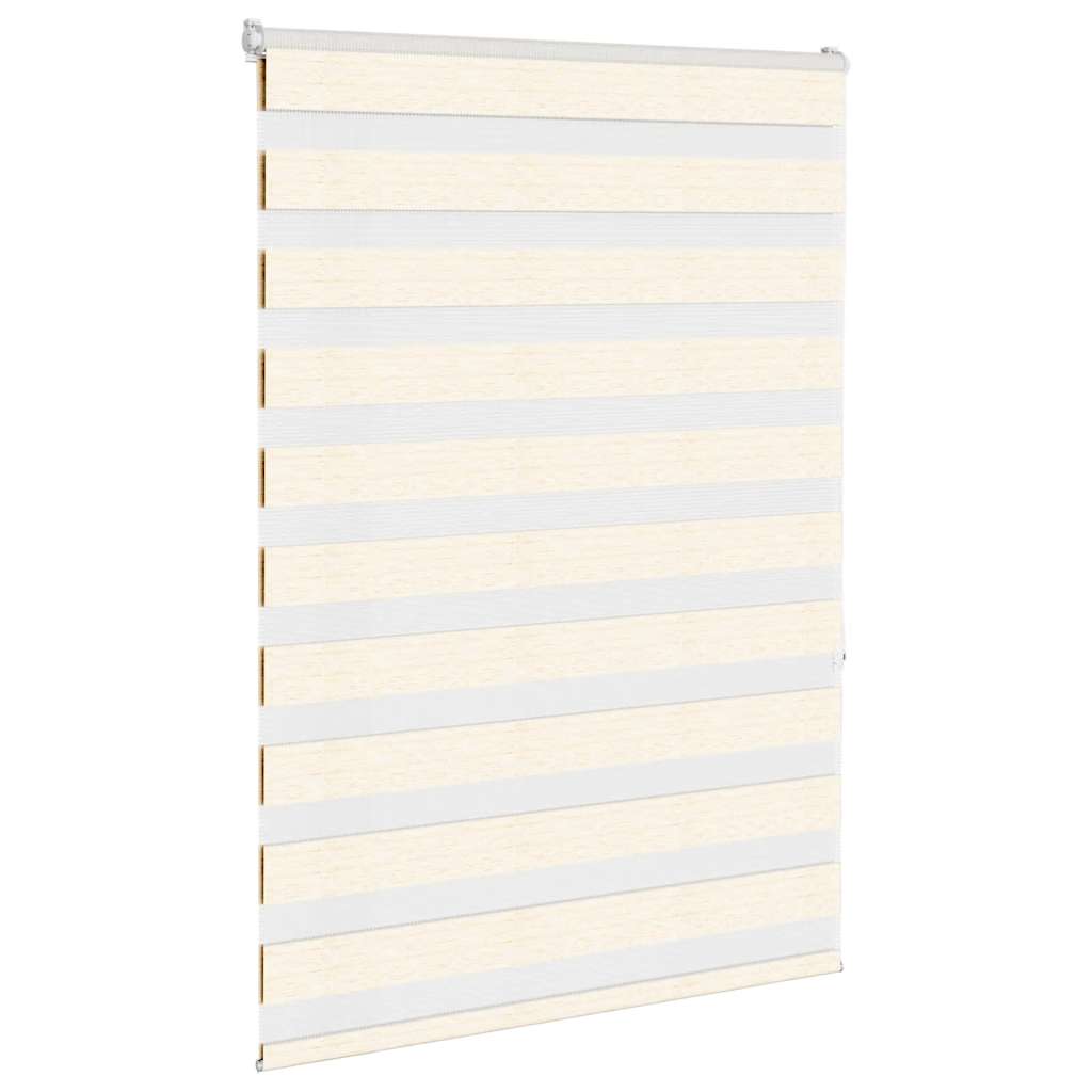 VidaXL zebra rullegardin 110x150 cm stof bredde 105,9 cm marmor beige