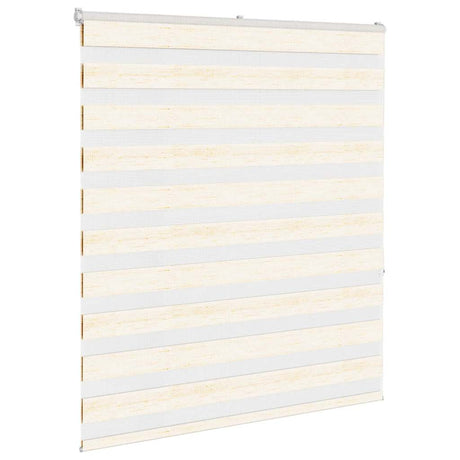 VidaXL zebra rullegardin 130x150 cm stof bredde 125,9 cm marmor beige