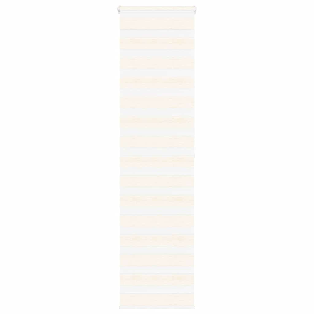 Vidaxx zebra rullegardin 65x200 cm stofbredde 60,9 cm marmorbeige
