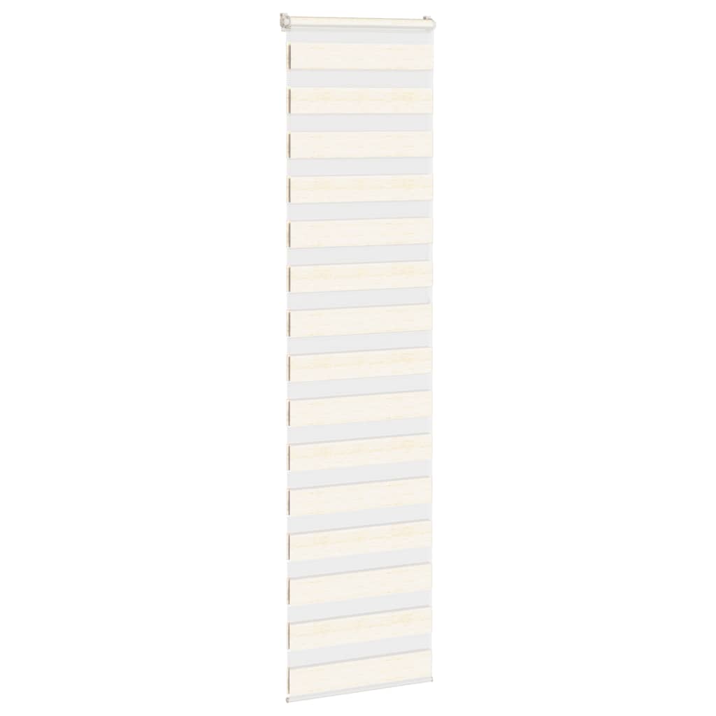 Vidaxx zebra rullegardin 65x200 cm stofbredde 60,9 cm marmorbeige