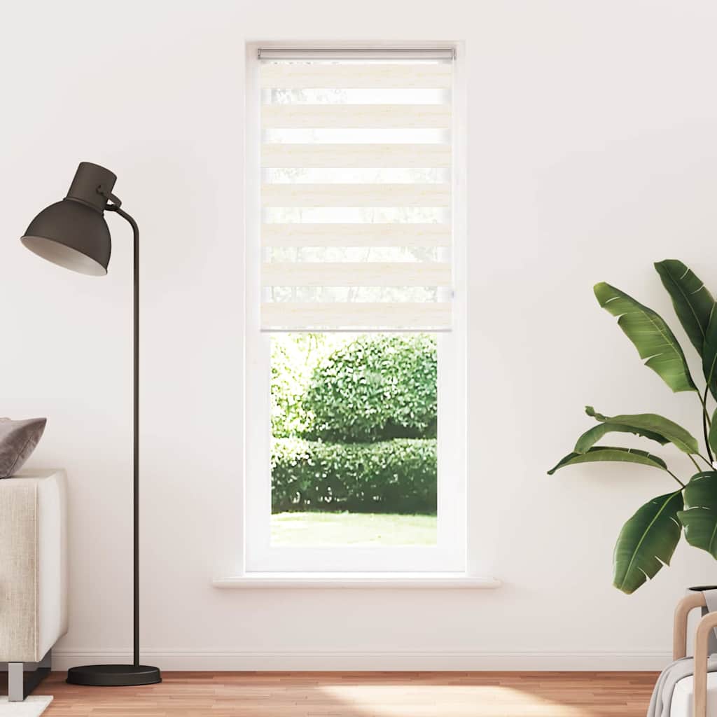 VidaXL zebra rullegardin 70x200 cm stof bredde 65,9 cm marmor beige